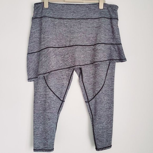 Womens Size 2X Activewear Exercise Skirted Leggings Yoga A-line Lycra® Sportwear - Picture 1 of 8